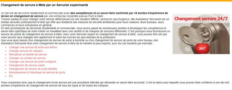 Changement de cylindre de serrure